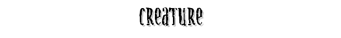 Creature font