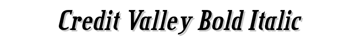 Credit%20Valley%20Bold%20Italic font