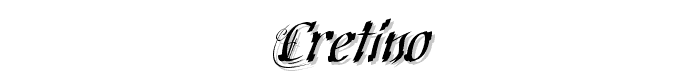 Cretino font