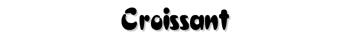 Croissant font