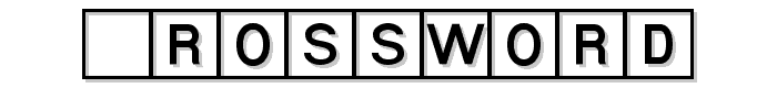 Crossword font