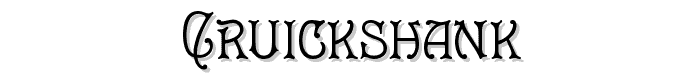 Cruickshank font