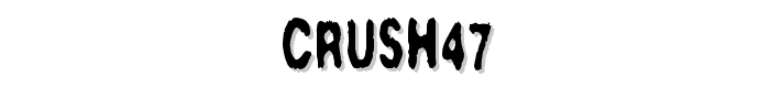 Crush47 font