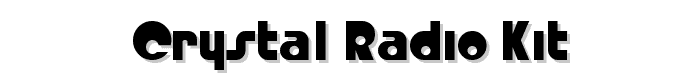 Crystal%20Radio%20Kit font