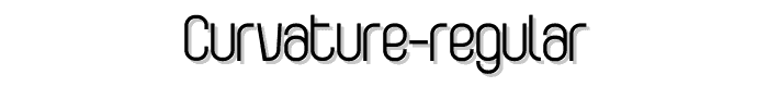 Curvature-Regular font