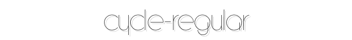 Cycle-Regular font