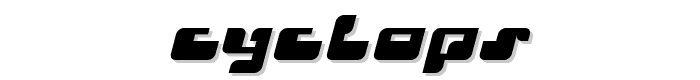 Cyclops font