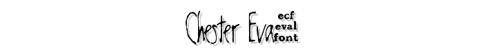 chester%20eval font