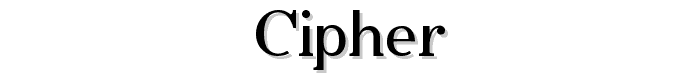 cipher font