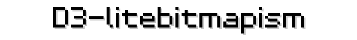 D3%20LiteBitMapism font