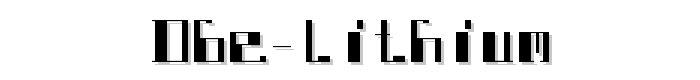 DBE-Lithium font