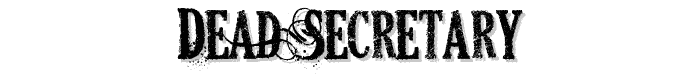 DEAD%20SECRETARY font