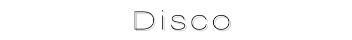 DISCO font