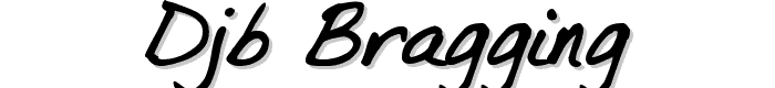 DJB%20Bragging font