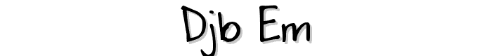 DJB%20EM font