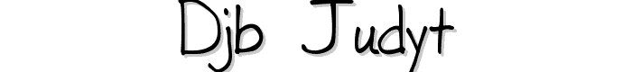 DJB%20JUDYT font