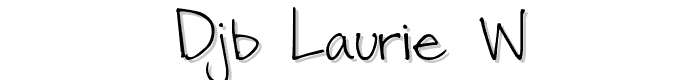 DJB%20LAURIE%20W font