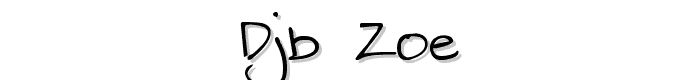 DJB%20Zoe font