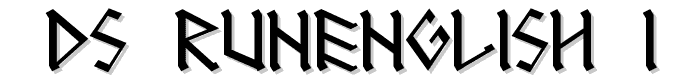 DS_RUNEnglish%201 font