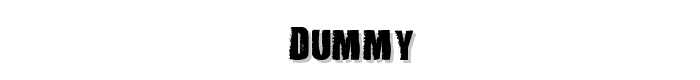 DUMMY font