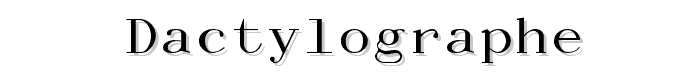 Dactylographe font