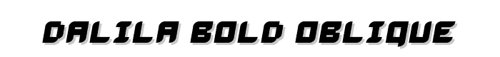 Dalila%20Bold%20Oblique font