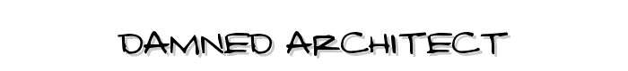 Damned%20Architect font