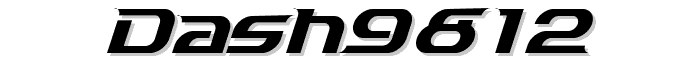 Dash9812 font