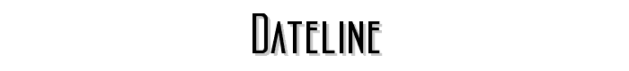 DateLine font