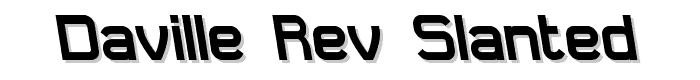 Daville%20Rev%20Slanted font