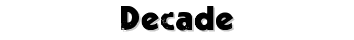 Decade font