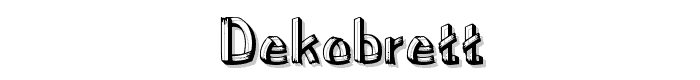 DekoBrett font