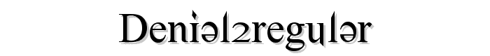 Denial2Regular font