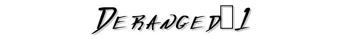 Deranged%201 font