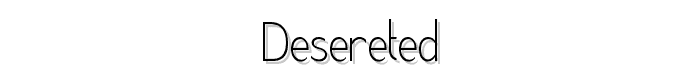 Desereted font