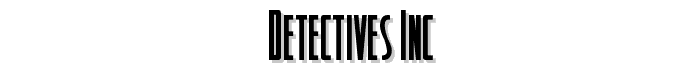 Detectives%20Inc font