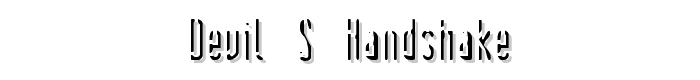 Devil%27s%20Handshake font