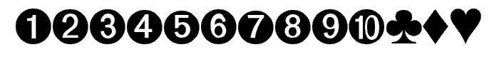 Digits font