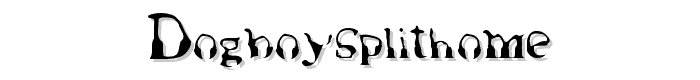 DogboySplitHome font