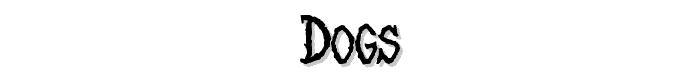 Dogs font