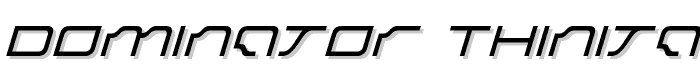 Dominator%20ThinItalic font