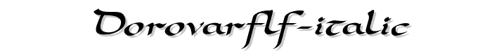 DorovarFLF-Italic font