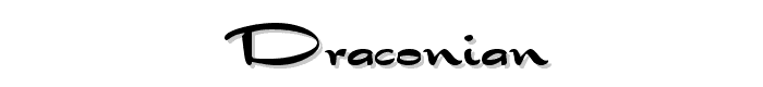 Draconian font