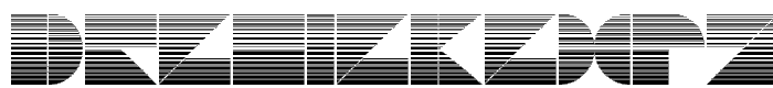 DrebiekExpandedStripes font