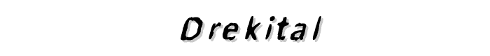 DrekItal font