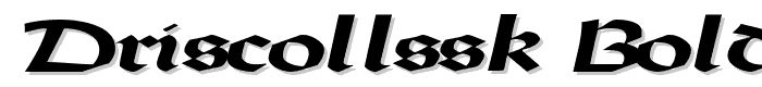 DriscollSSK%20BoldItalic font