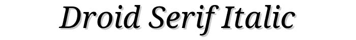 Droid%20Serif%20Italic font