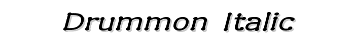 Drummon%20Italic font