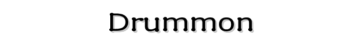 Drummon font