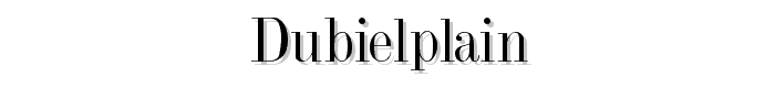 DubielPlain font